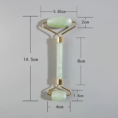 Natural Jade Roller Massager for Face Roller Gua Sha Jade Stone Face Massager Anti-Wrinkle Lift Facial Beauty Skin Care Tool