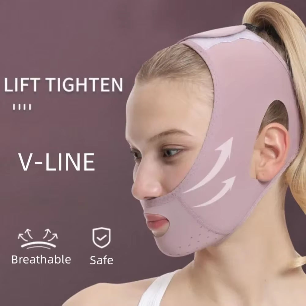 Face Slimming Bandage V Line Face Shaper Facial Chin Cheek Lifting Belt Facial Massage Strap Women Chin Cheek Lift up Belt