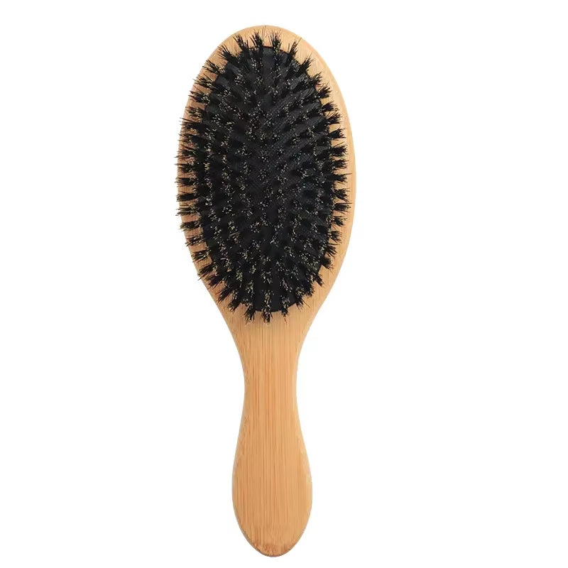 High Quality Hair Comb Bamboo Massage Comb Wooden Brush Solid Wood Bamboo Cushion Anti-Static Hair Brush Combs Travel