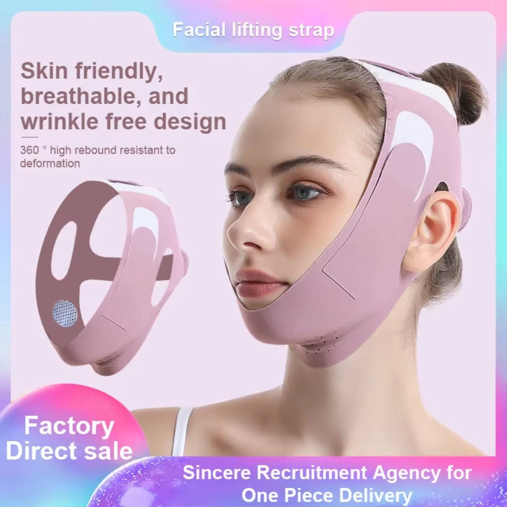 Face Slimming Bandage V Line Face Shaper Facial Chin Cheek Lifting Belt Facial Massage Strap Women Chin Cheek Lift up Belt