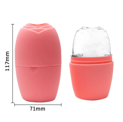 Ice Roller for Face Face Ice Cream Cube Mold Skin Care Beauty Fine Line Eye Facial Icing Rolling Mould Moisturizing Reusable