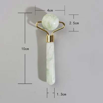 Natural Jade Roller Massager for Face Roller Gua Sha Jade Stone Face Massager Anti-Wrinkle Lift Facial Beauty Skin Care Tool