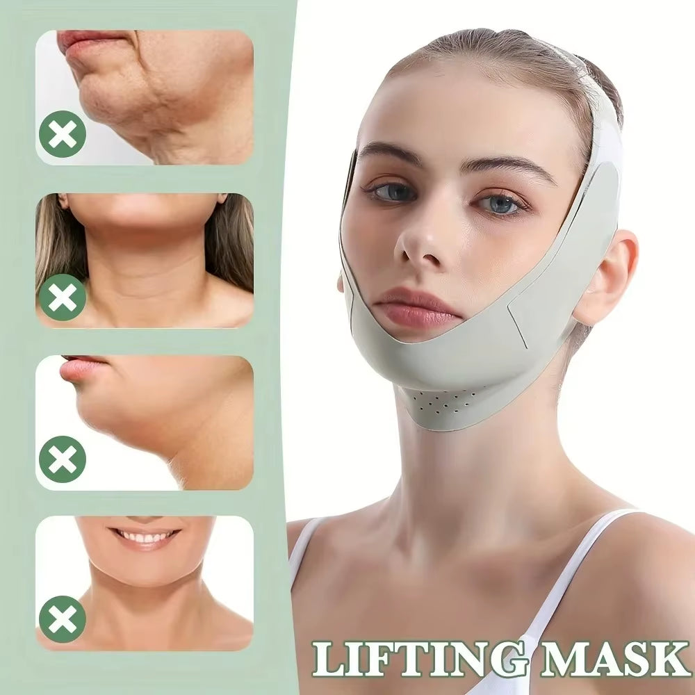 Face Slimming Bandage V Line Face Shaper Facial Chin Cheek Lifting Belt Facial Massage Strap Women Chin Cheek Lift up Belt